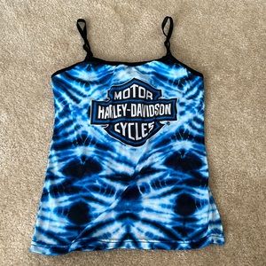 Harley Davidson Tie Dye Tank Top